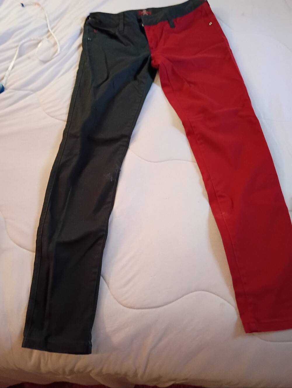 Royal Bones Red And Black Jeans